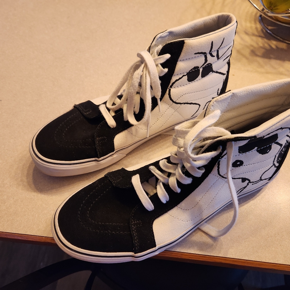 Snoopy and Woodstock Vans Sk8-Hi